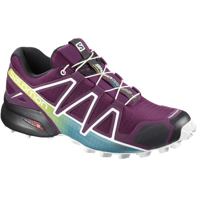 Salomon Singapore Womens Trail Running Shoes - SPEEDCROSS 4 W Purple | 92583-KFDS